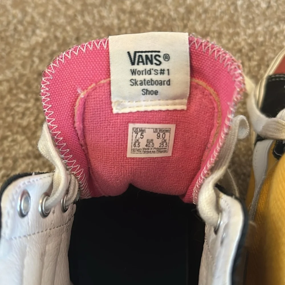 Vans unisex Sk8 varsity color block high tops - Picture 5 of 6